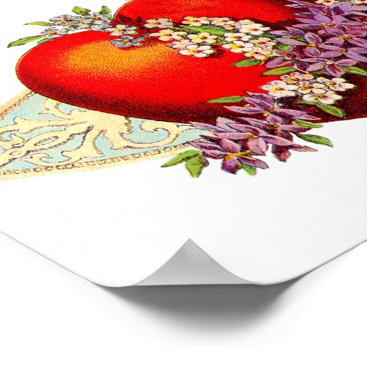  Valentijn harten Poster (Hoek)