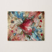 Valentijn Harten Puzzle Legpuzzel (Horizontaal)