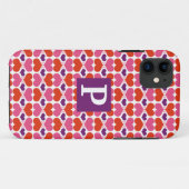 Valentijn Harten Quilt Monogram Case-Mate iPhone Case (Achterkant (horizontaal))
