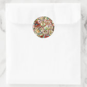 Valentijn harten Ronde Sticker (Tas)