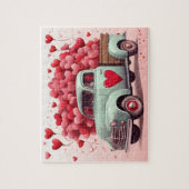 Valentijn Harten Speciale Leveringsvrachtwagen Legpuzzel (Verticaal)