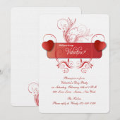 Valentijn Harten Uitnodiging (Voorkant / Achterkant)