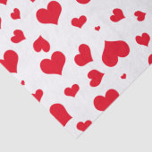 Valentijn harten Willekeurig patroon rood/wit Tissuepapier (Detail)