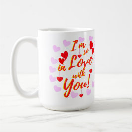 Valentijn harten zo verliefd koffiemok