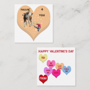 VALENTIJN HARTJE VOOR JOU Valentine's Conversation Notitiekaartje