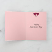 Valentijn hartkaart feestdagen kaart (Binnen)