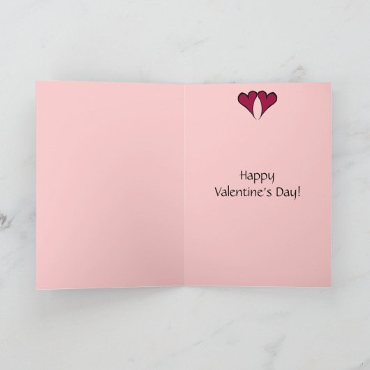 Valentijn hartkaart feestdagen kaart (Binnen)