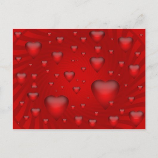 Valentijn hartkaart feestdagenkaart (Voorkant)