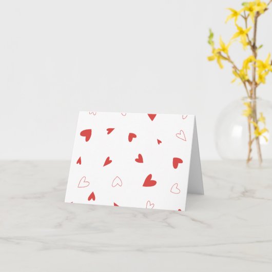 Valentijn hartkaart kaart (Gele Bloem)