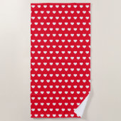 Valentijn hartliefde romance strandlaken (Voorkant)