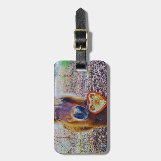 Valentijn hartpaard bagagelabel (Voorkant verticaal)