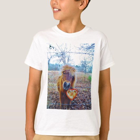 Valentijn hartpaard t-shirt (Voorkant)