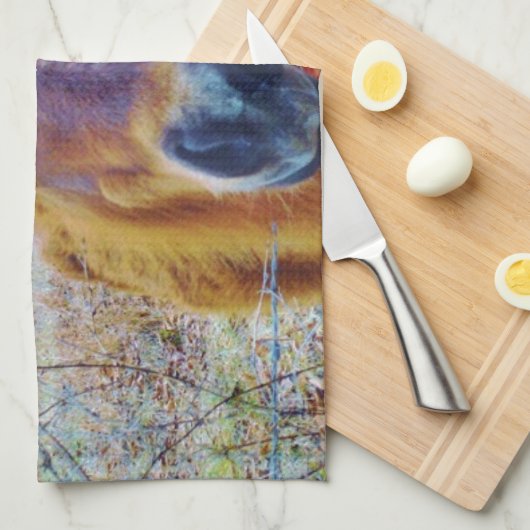 Valentijn hartpaard theedoek (Quarter Fold)