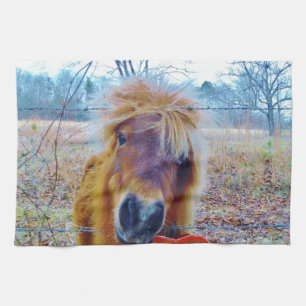 Valentijn hartpaard theedoek