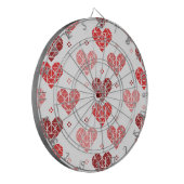 Valentijn hartpatroon dartbord (Voorkant Links)