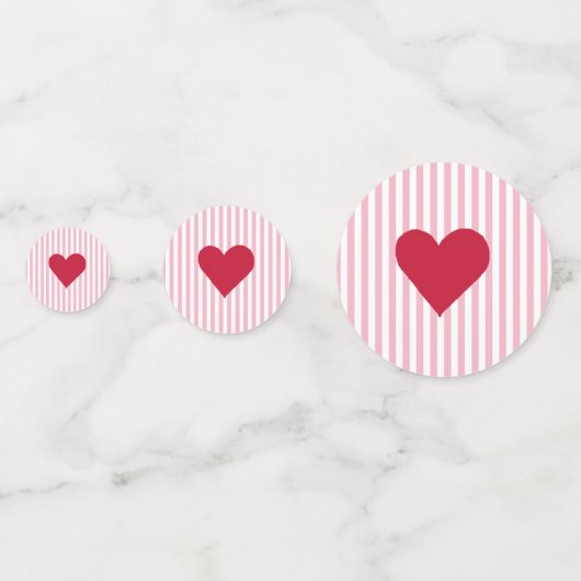 Valentijn hartschilderende partij confetti (Achterkanten)