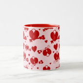 valentijn hartsluitsleutel tweekleurige koffiemok (Center)