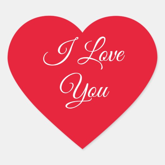 Valentijn Hartstickers Hart Sticker (Voorkant)