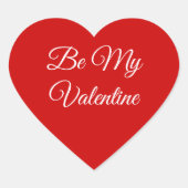 Valentijn Hartstickers Hart Sticker (Voorkant)