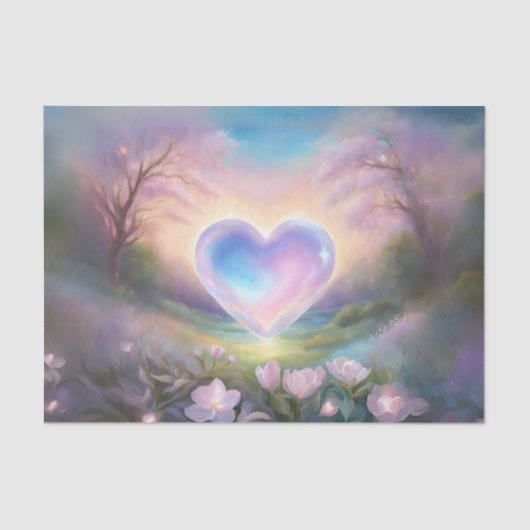 Valentijn hartweefsel inpakpapier tissuepapier (Voorkant)