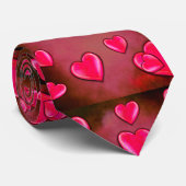 Valentijn Heart Art Stropdas (Opgerold)