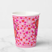 Valentijn Heart Balloons Paper Party Cup Papieren Bekers (Links)