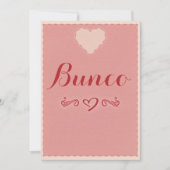 Valentijn Heart Bunco Uitnodiging (Voorkant)