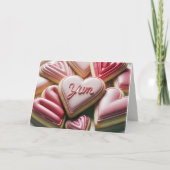 Valentijn Heart Cookies Feestdagen Kaart (Voorkant)