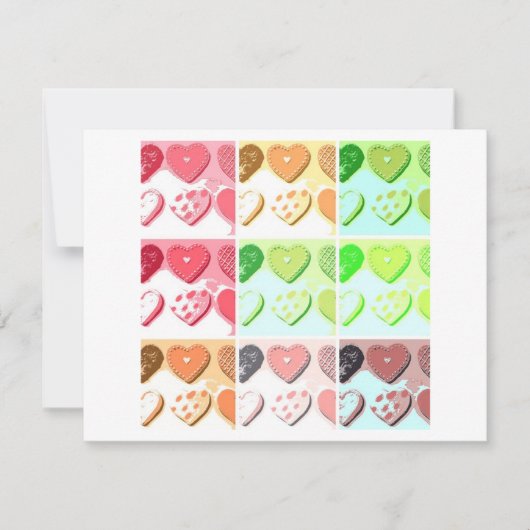 Valentijn Heart Cookies Feestdagenkaart (Voorkant)