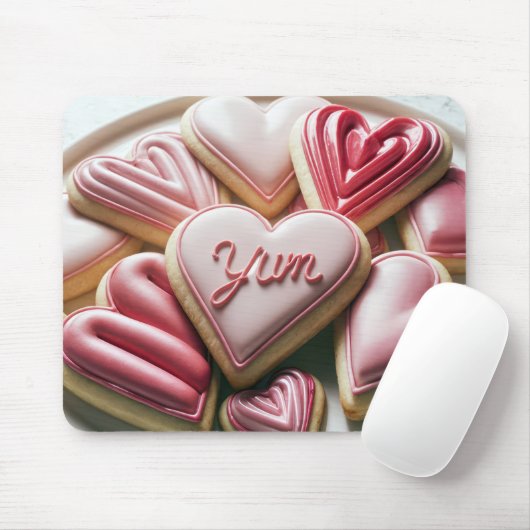 Valentijn Heart Cookies Muismat (Met muis)