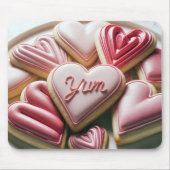 Valentijn Heart Cookies Muismat (Voorkant)
