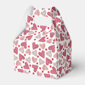 Valentijn Heart Cookies Patroon Bedankdoosjes (Achterkant)