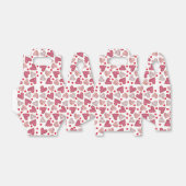 Valentijn Heart Cookies Patroon Bedankdoosjes (Uitgevouwen)