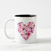 Valentijn Heart Design Koffie Mok (Links)