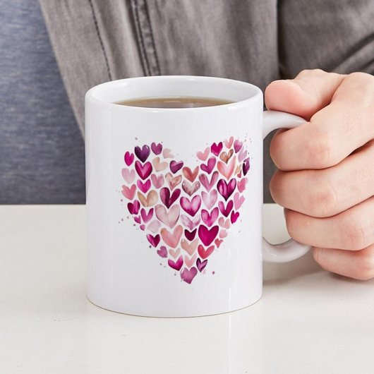 Valentijn Heart Design Koffie Mok