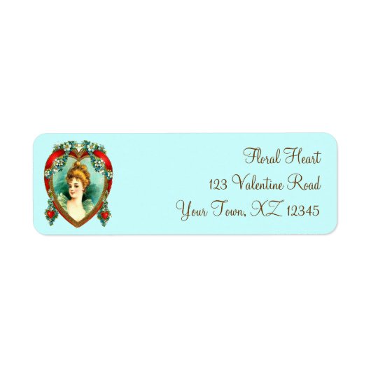 Valentijn Heart Etiket (Voorkant)