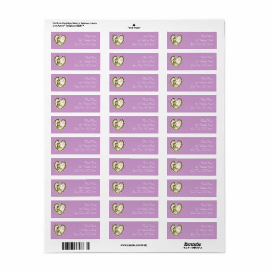  Valentijn Heart Etiket (Full Sheet)