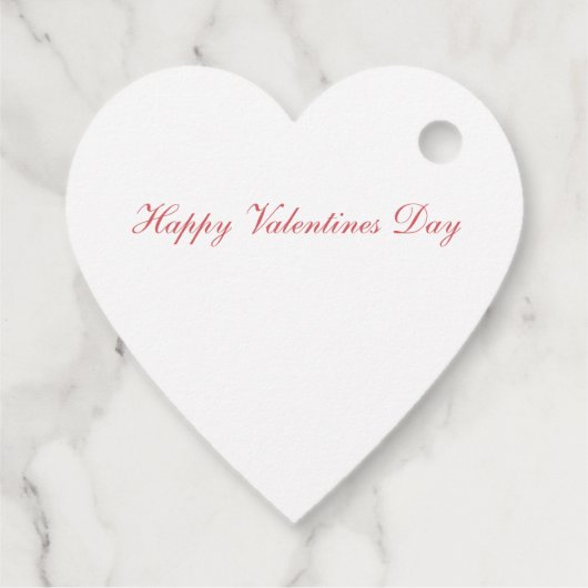 Valentijn Heart Gift Label (Achterkant)