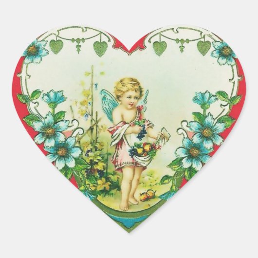 Valentijn Heart Hart Sticker (Voorkant)