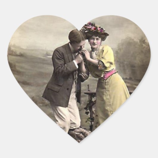 Valentijn Heart Hart Sticker (Voorkant)