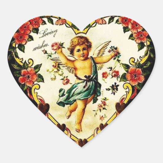 Valentijn Heart Hart Sticker (Voorkant)