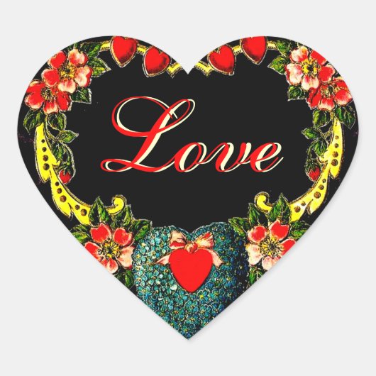  Valentijn Heart Hart Sticker (Voorkant)
