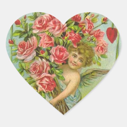 Valentijn Heart Hart Sticker (Voorkant)