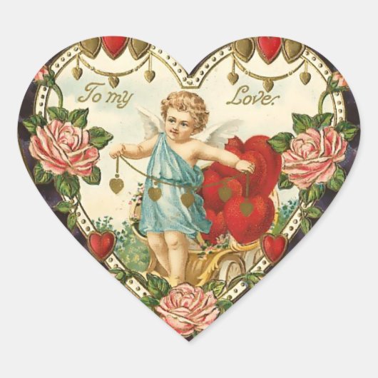  Valentijn Heart Hart Sticker (Voorkant)