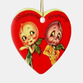  Valentijn Heart Keramisch Ornament (Rechts)