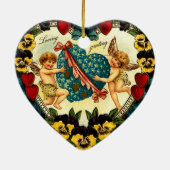  Valentijn Heart Keramisch Ornament (Achterkant)
