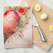Valentijn Heart Kitchen Towel Theedoek (Quarter Fold)