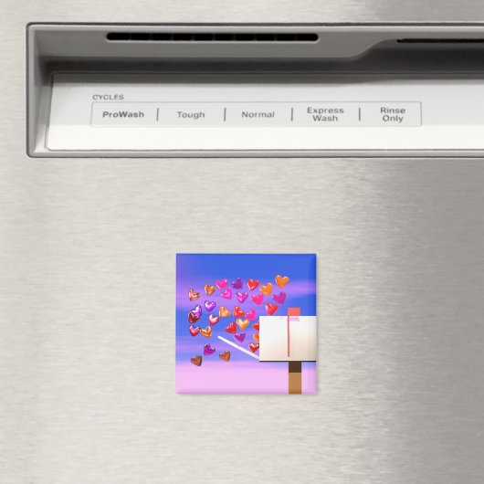 Valentijn Heart Mail Magneet (Insitu (Vaatwasser))