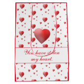 Valentijn Heart Medium Cadeauzakje (Achterkant)