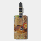 Valentijn Heart Miniatuur brown Horse Bagagelabel (Voorkant verticaal)